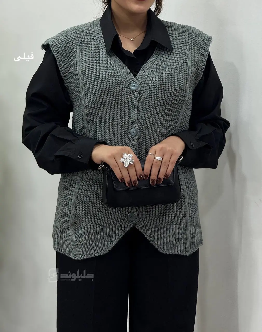 ژیله بافت جلو دکمه رسا 2